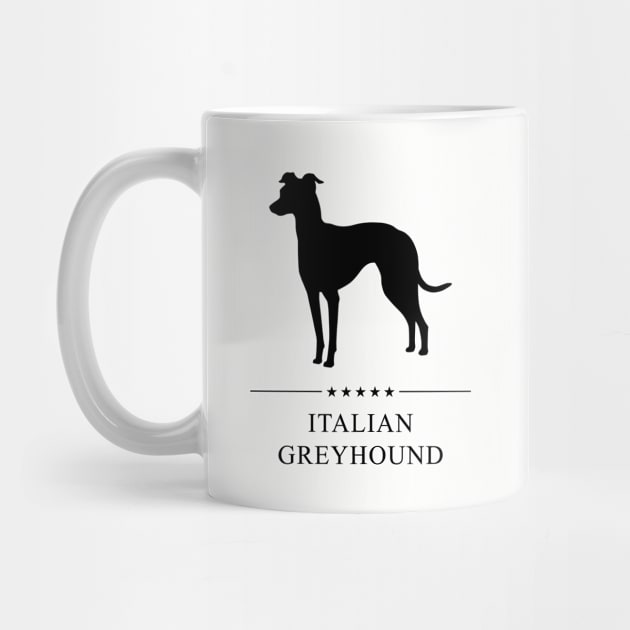 Italian Greyhound Black Silhouette by millersye